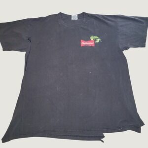 Stanley Desantis Budweiser Frog SHREDDED T-Shirt Mens XL VTG 1995 Bud's For You